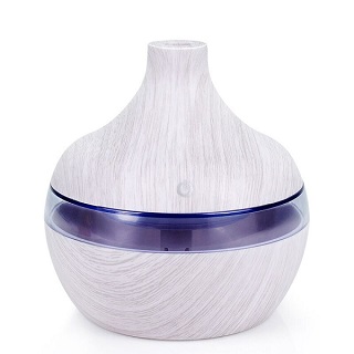 WHITE 7 COLOUR LED ULTRASONIC ROOM HUMIDIFIER AROMA ESSENTIAL OIL DIFFUSER AIR PURIFIER